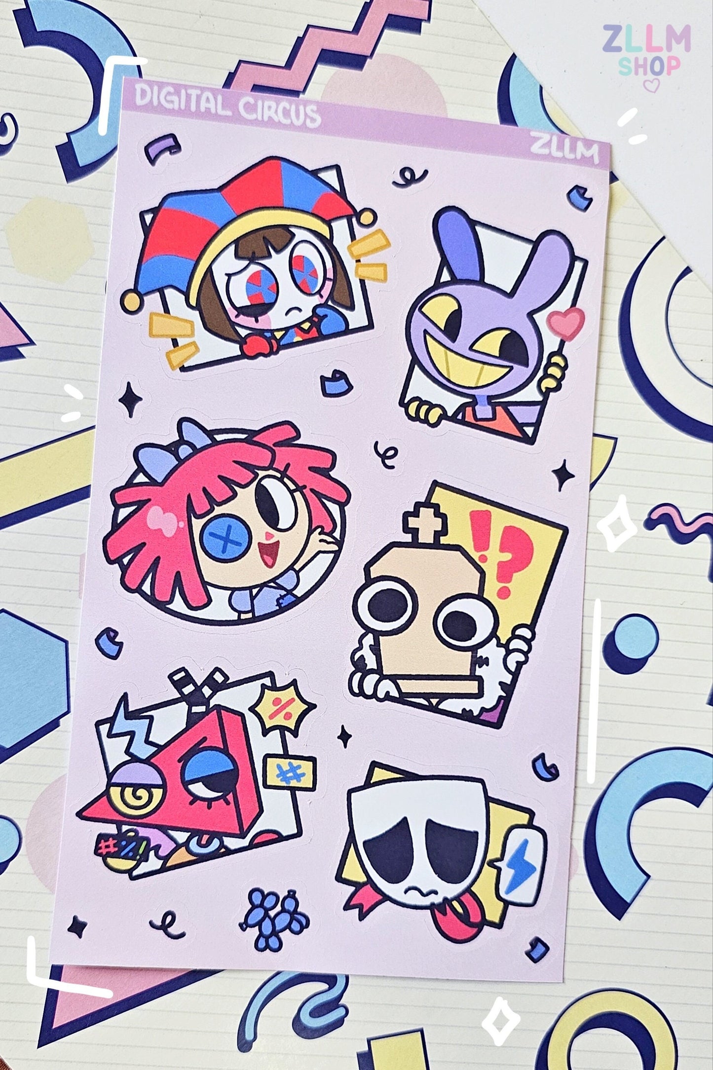 Digital Circus: Sticker Sheet